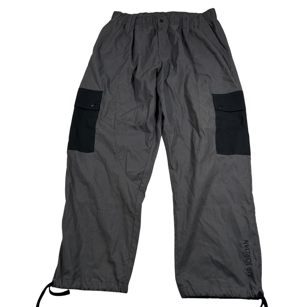 Air Jordan Flight Active Utility Loose Fit Pants Womens 1X Grey Black DD7006-082